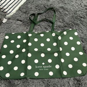 Kate Spade ♠️ Green Polka Dot tote bag